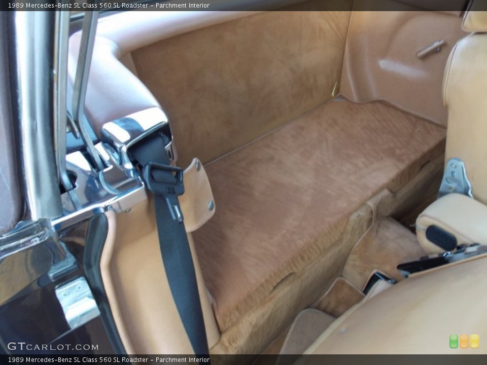 Parchment Interior Rear Seat for the 1989 Mercedes-Benz SL Class 560 SL Roadster #79532245