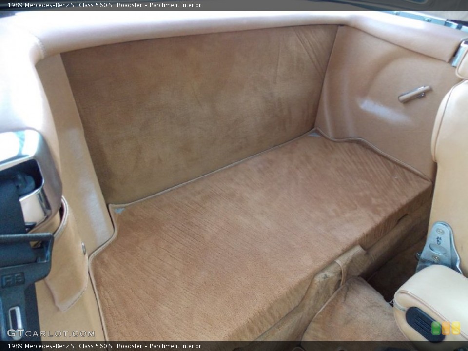 Parchment Interior Rear Seat for the 1989 Mercedes-Benz SL Class 560 SL Roadster #79532568