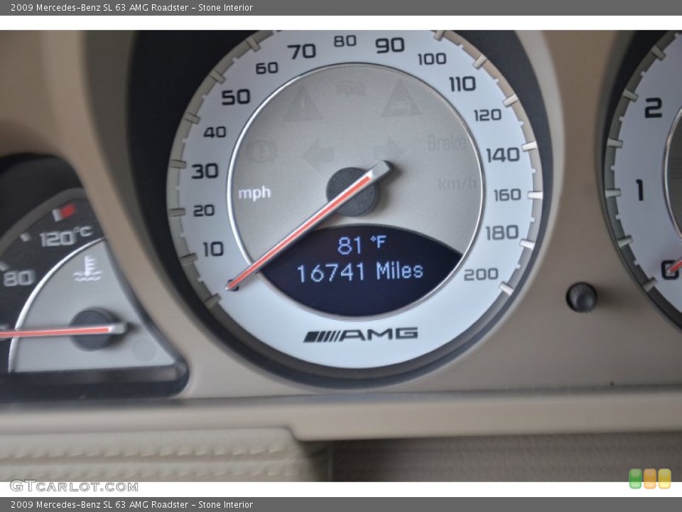 Stone Interior Gauges for the 2009 Mercedes-Benz SL 63 AMG Roadster #79533315