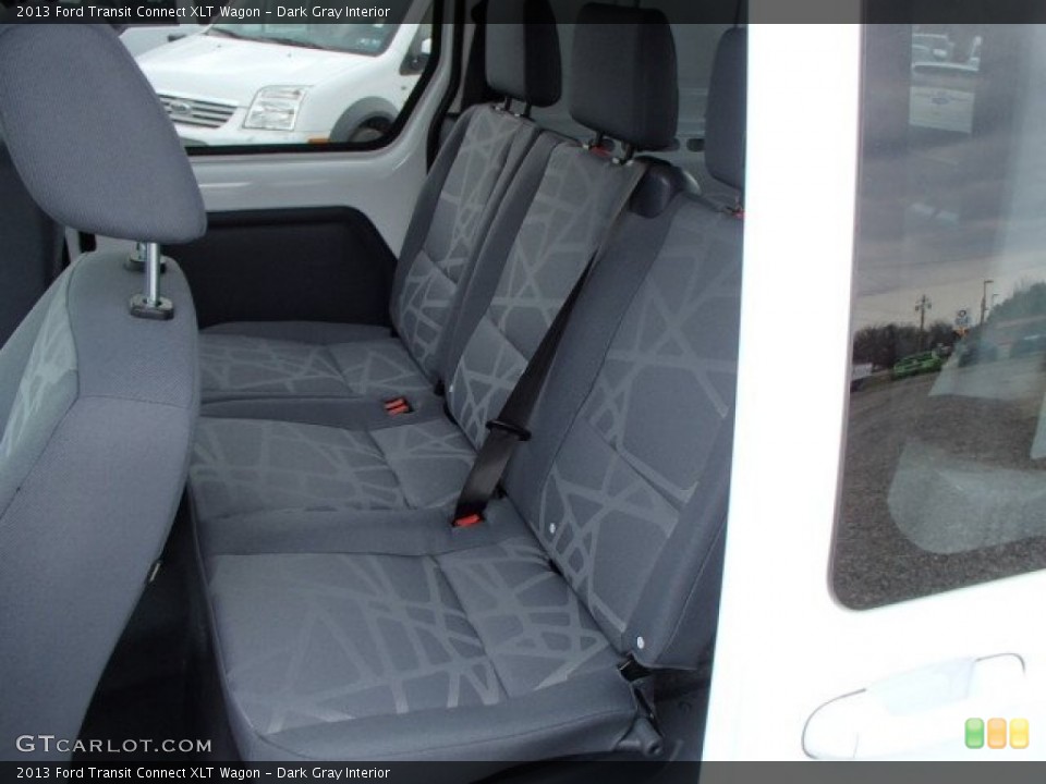 Dark Gray Interior Rear Seat for the 2013 Ford Transit Connect XLT Wagon #79533532