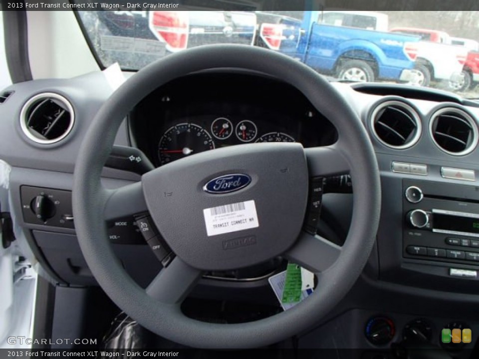 Dark Gray Interior Steering Wheel for the 2013 Ford Transit Connect XLT Wagon #79533601