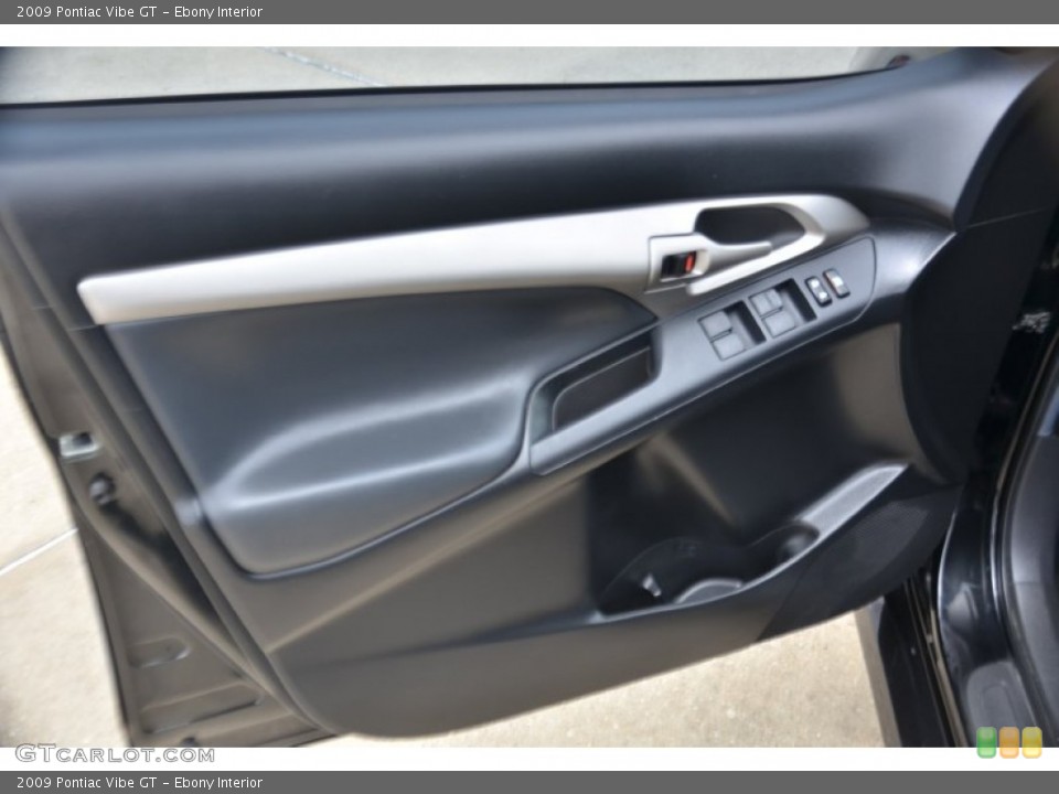 Ebony Interior Door Panel for the 2009 Pontiac Vibe GT #79534275