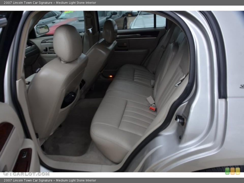 Medium Light Stone Interior Rear Seat for the 2007 Lincoln Town Car Signature #79534853