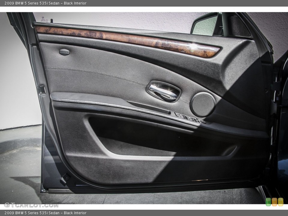 Black Interior Door Panel for the 2009 BMW 5 Series 535i Sedan #79537701