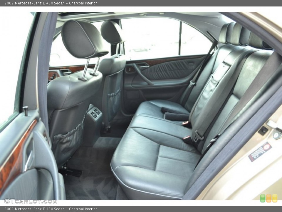 Charcoal Interior Rear Seat for the 2002 Mercedes-Benz E 430 Sedan #79543179