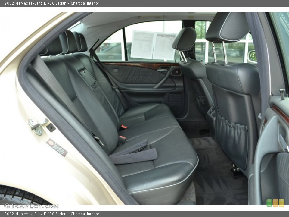 Charcoal Interior Rear Seat for the 2002 Mercedes-Benz E 430 Sedan #79543228