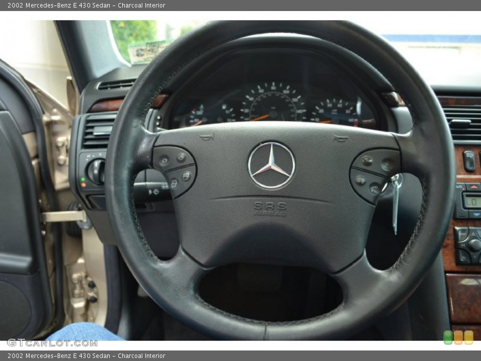 Charcoal Interior Steering Wheel for the 2002 Mercedes-Benz E 430 Sedan #79543320