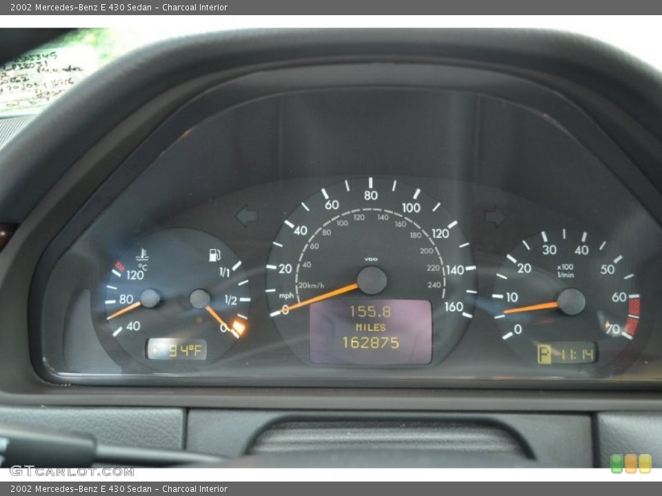 Charcoal Interior Gauges for the 2002 Mercedes-Benz E 430 Sedan #79543364