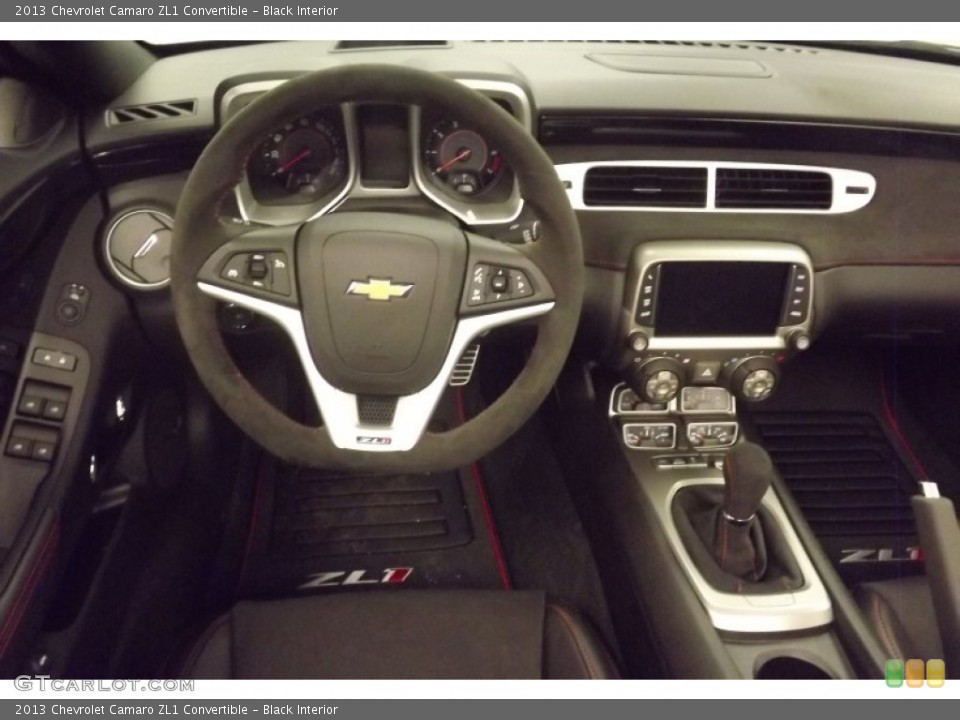 Black Interior Dashboard for the 2013 Chevrolet Camaro ZL1 Convertible #79543528