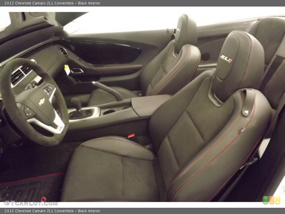 Black Interior Front Seat for the 2013 Chevrolet Camaro ZL1 Convertible #79543543