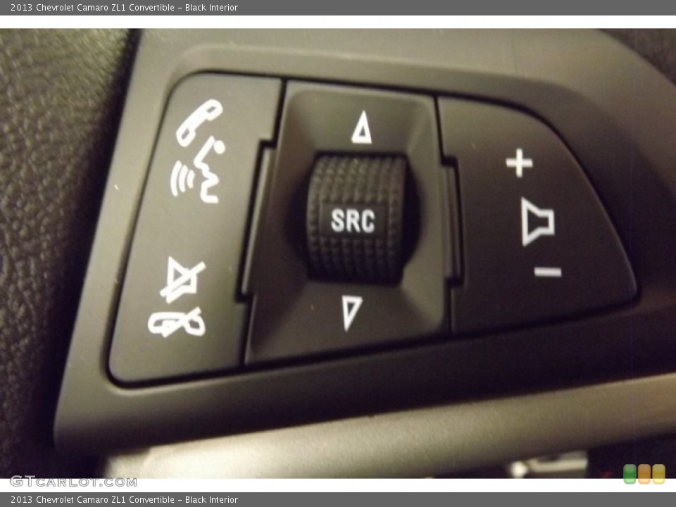 Black Interior Controls for the 2013 Chevrolet Camaro ZL1 Convertible #79543666