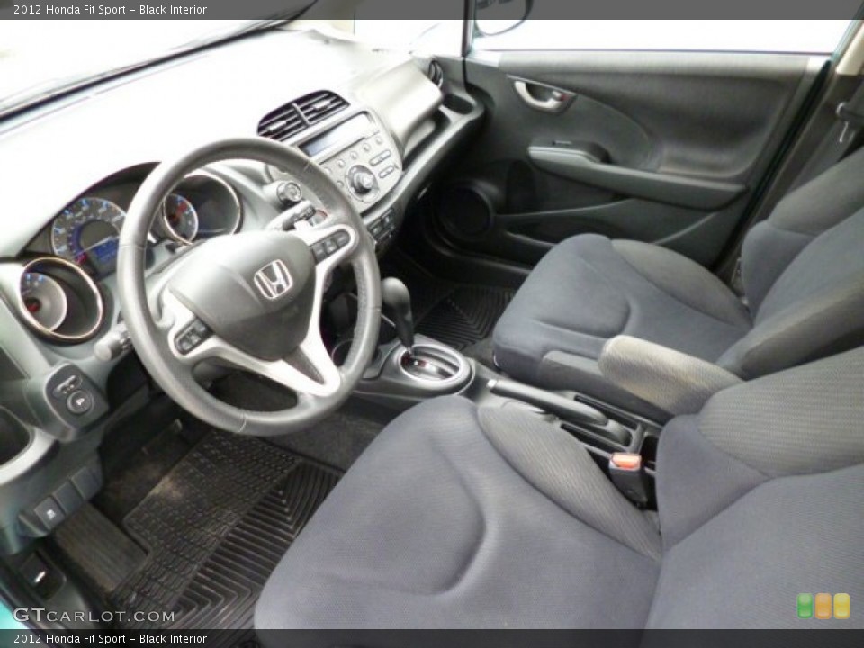 Black 2012 Honda Fit Interiors