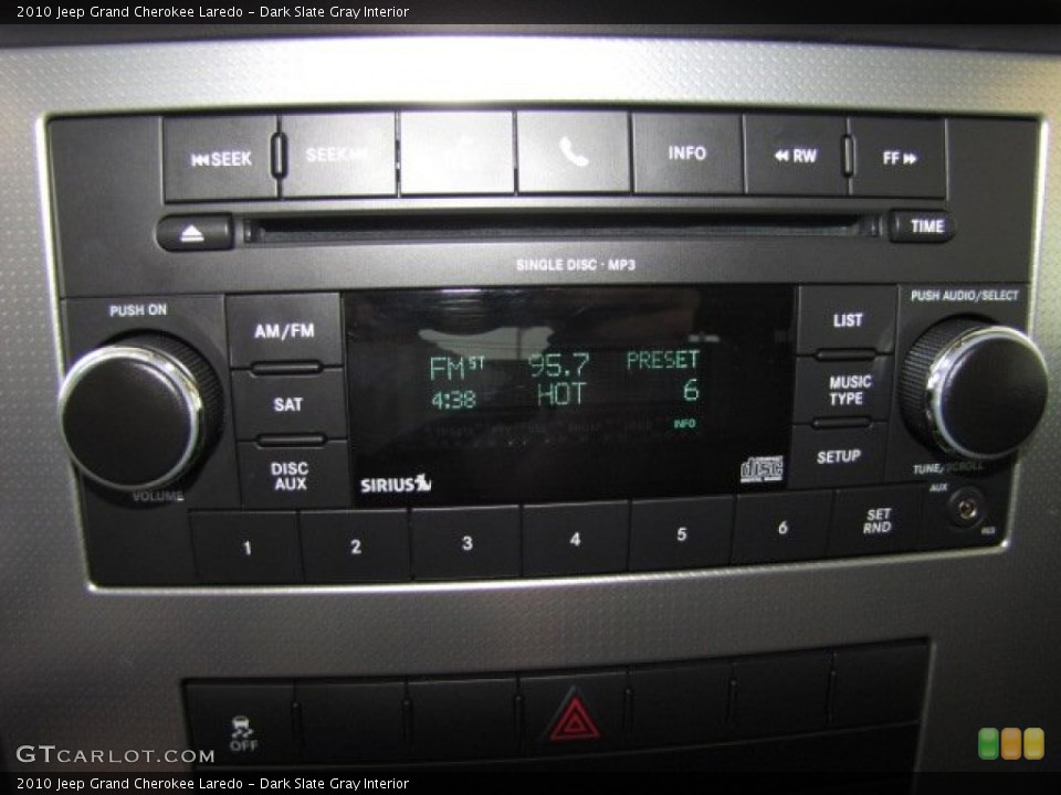 Dark Slate Gray Interior Audio System for the 2010 Jeep Grand Cherokee Laredo #79547470