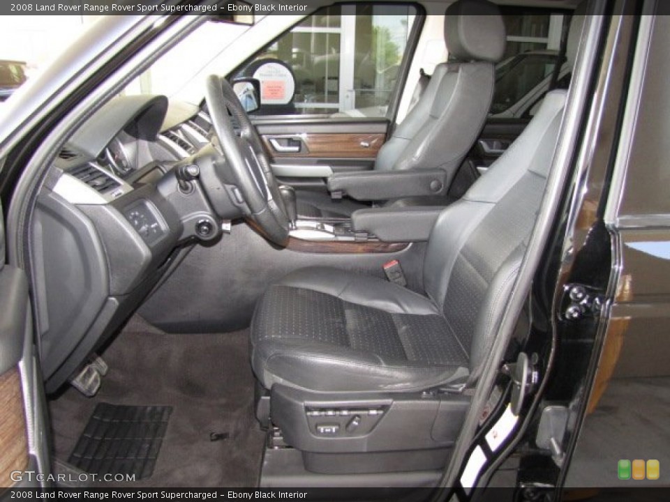 Ebony Black Interior Photo for the 2008 Land Rover Range Rover Sport Supercharged #79547800