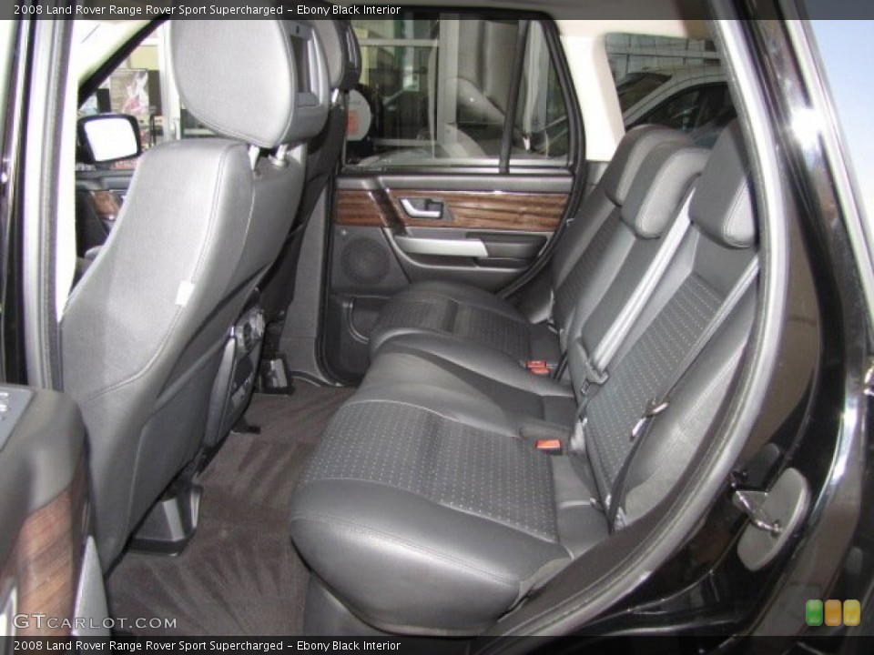 Ebony Black Interior Rear Seat for the 2008 Land Rover Range Rover Sport Supercharged #79547828