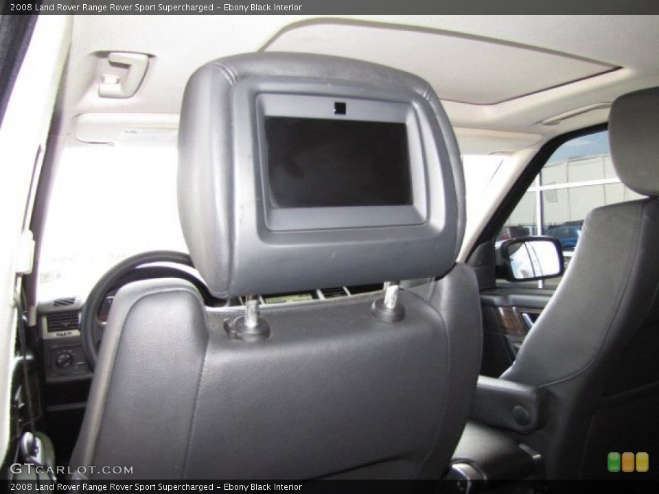Ebony Black Interior Entertainment System for the 2008 Land Rover Range Rover Sport Supercharged #79548214