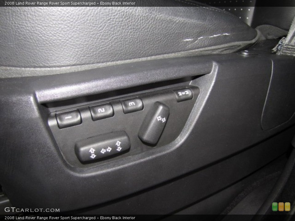 Ebony Black Interior Controls for the 2008 Land Rover Range Rover Sport Supercharged #79548289