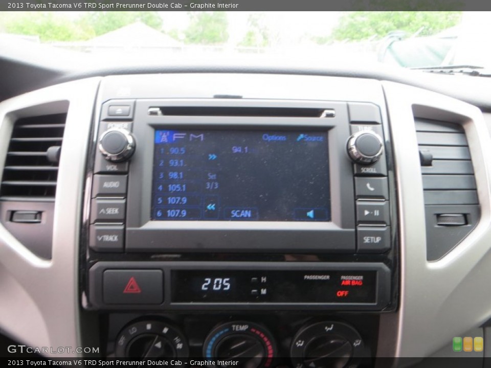 Graphite Interior Controls for the 2013 Toyota Tacoma V6 TRD Sport Prerunner Double Cab #79548640