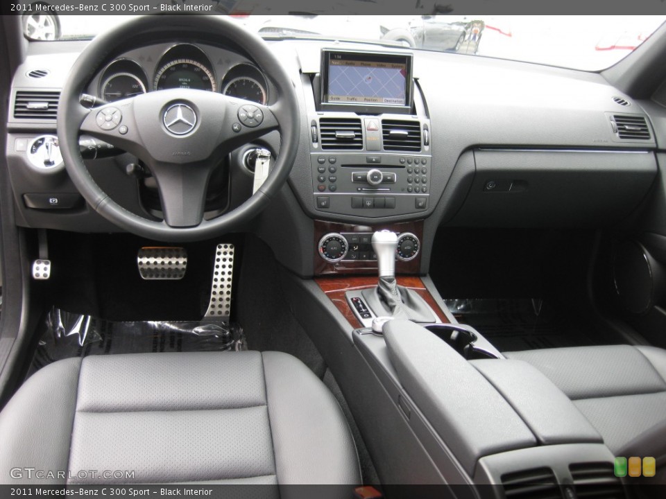Black Interior Dashboard for the 2011 Mercedes-Benz C 300 Sport #79549820