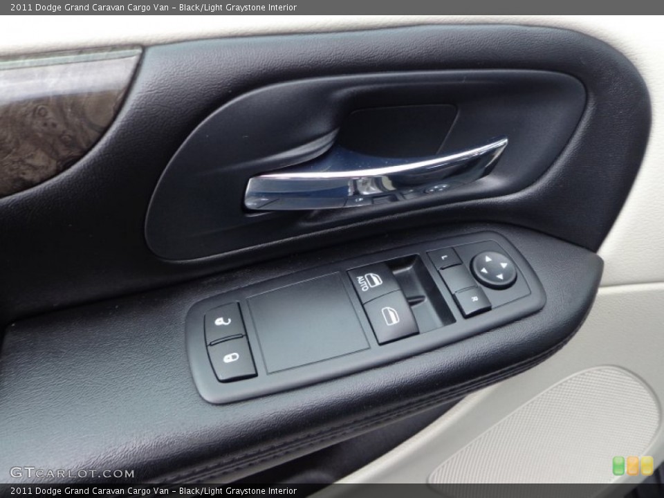 Black/Light Graystone Interior Controls for the 2011 Dodge Grand Caravan Cargo Van #79550862