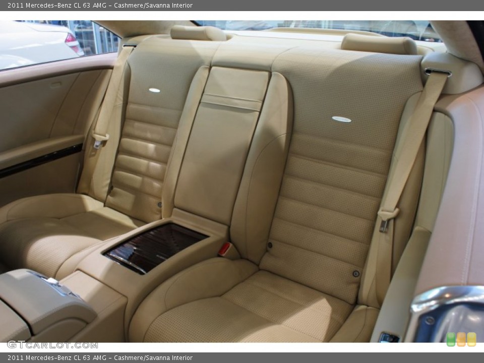 Cashmere/Savanna Interior Rear Seat for the 2011 Mercedes-Benz CL 63 AMG #79552458