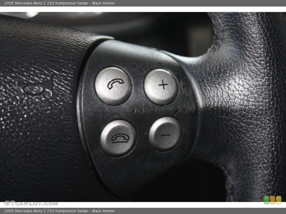Black Interior Controls for the 2005 Mercedes-Benz C 230 Kompressor Sedan #79555002