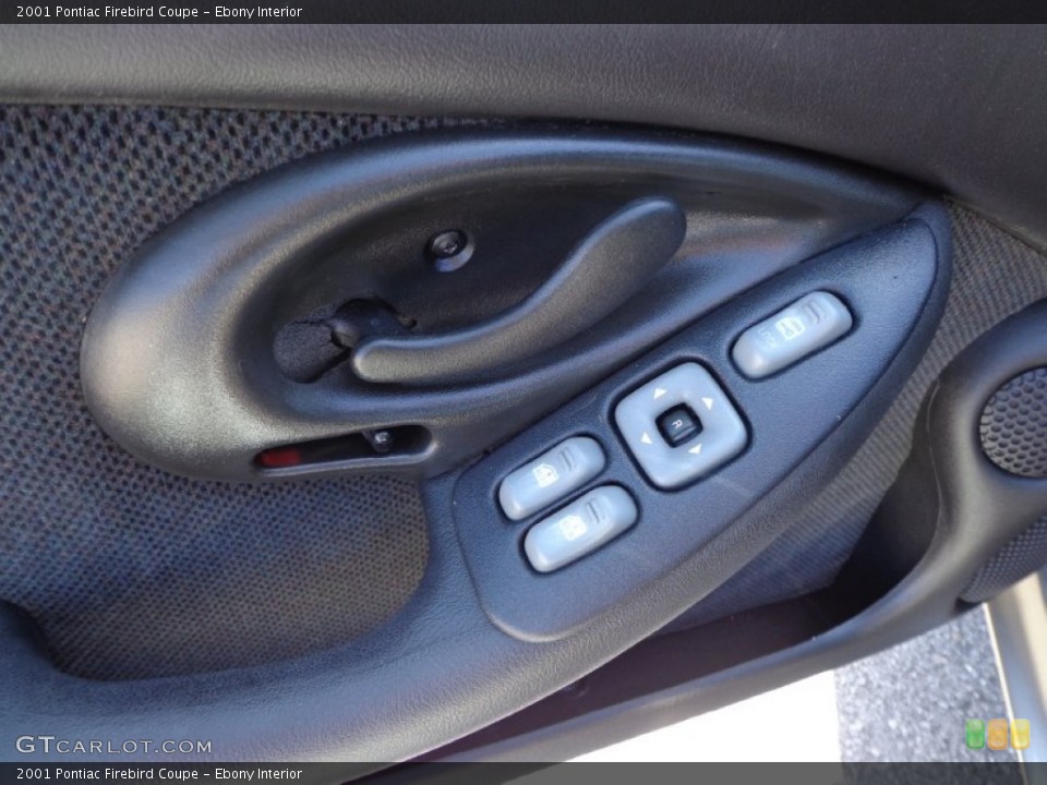 Ebony Interior Controls for the 2001 Pontiac Firebird Coupe #79555054