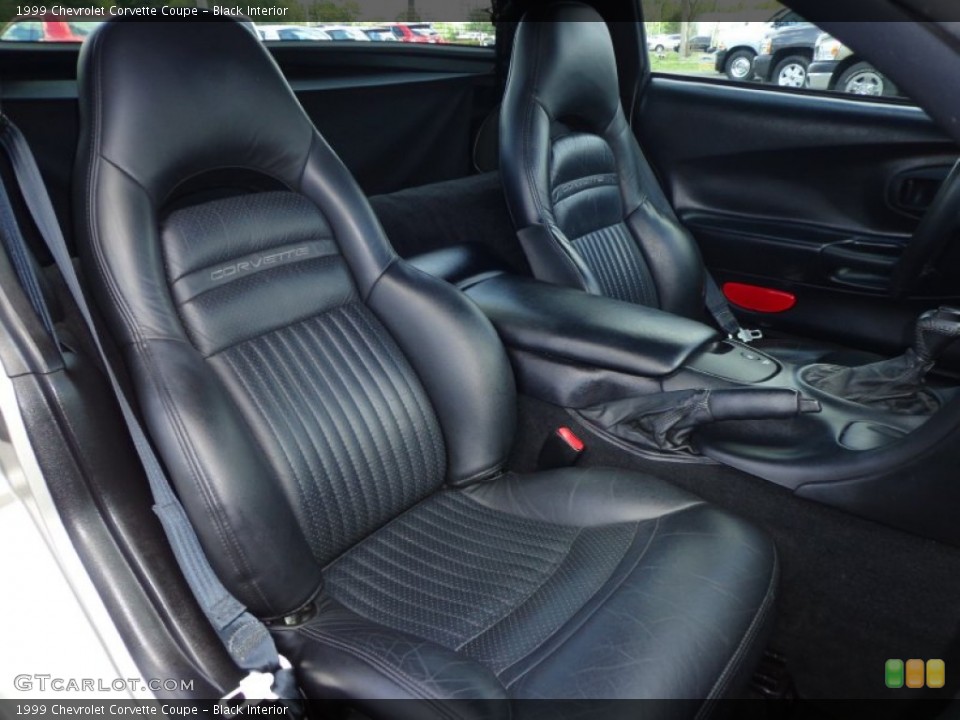 Black Interior Front Seat for the 1999 Chevrolet Corvette Coupe #79559203