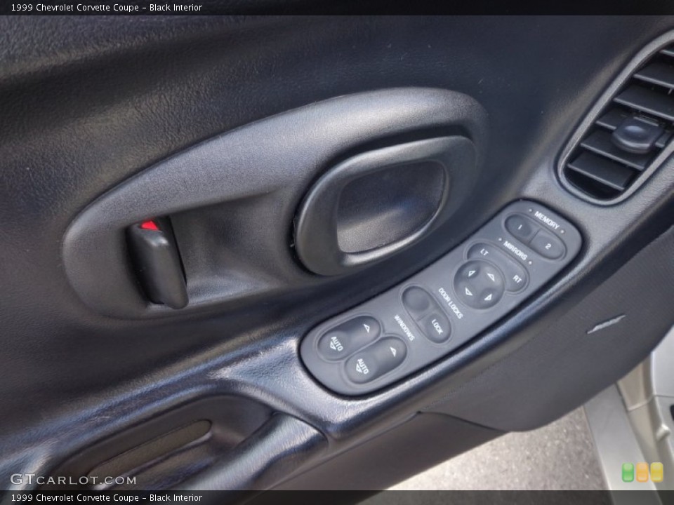 Black Interior Controls for the 1999 Chevrolet Corvette Coupe #79559281
