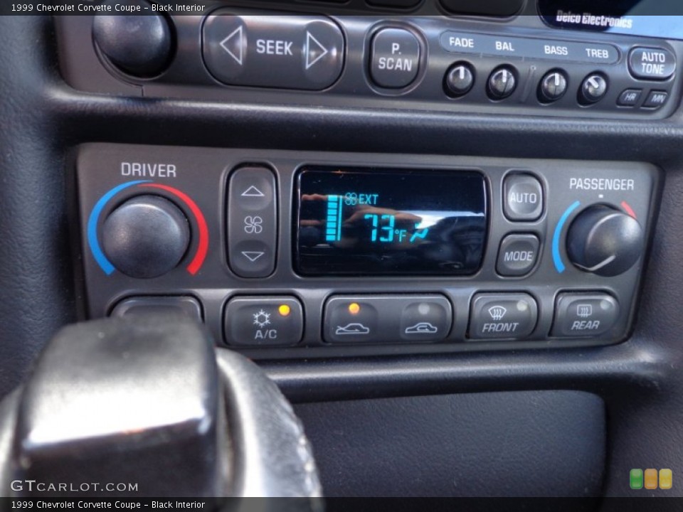 Black Interior Controls for the 1999 Chevrolet Corvette Coupe #79559320