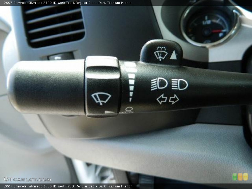 Dark Titanium Interior Controls for the 2007 Chevrolet Silverado 2500HD Work Truck Regular Cab #79560014