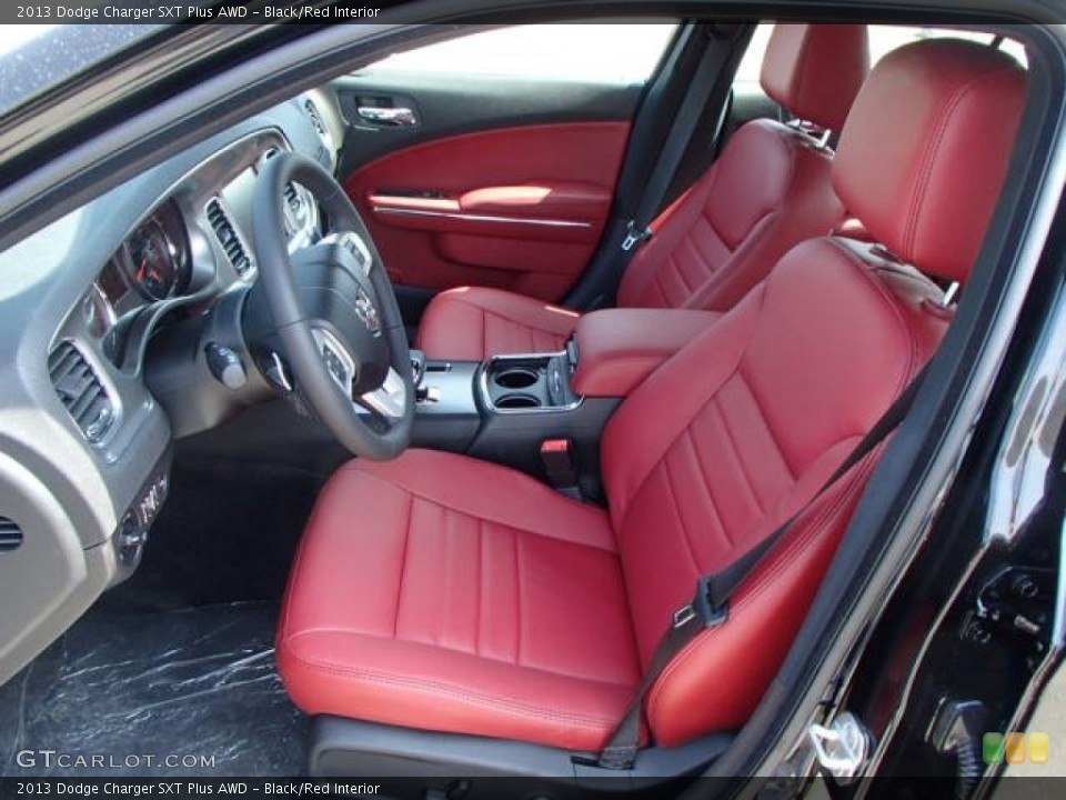 Black/Red Interior Photo for the 2013 Dodge Charger SXT Plus AWD #79560616