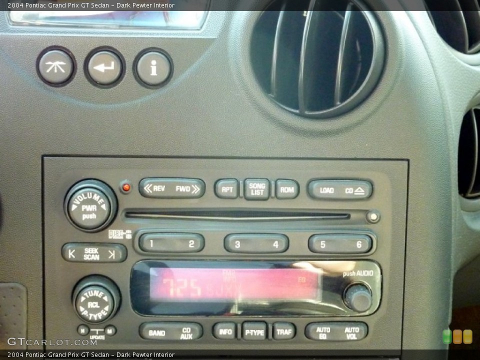 Dark Pewter Interior Audio System for the 2004 Pontiac Grand Prix GT Sedan #79561387