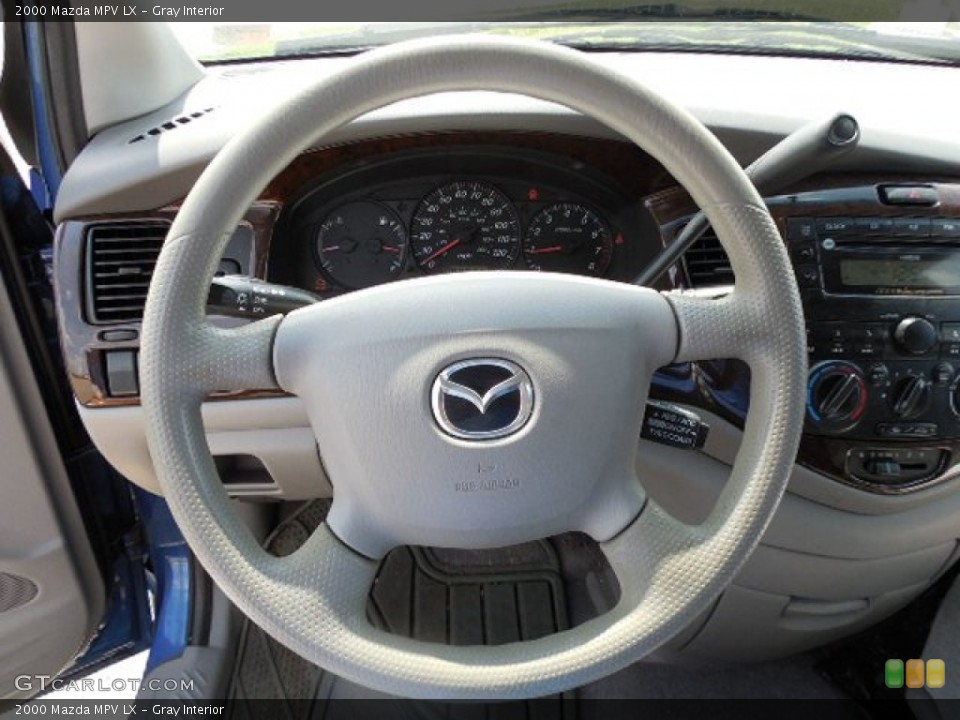 Gray Interior Steering Wheel for the 2000 Mazda MPV LX #79562272