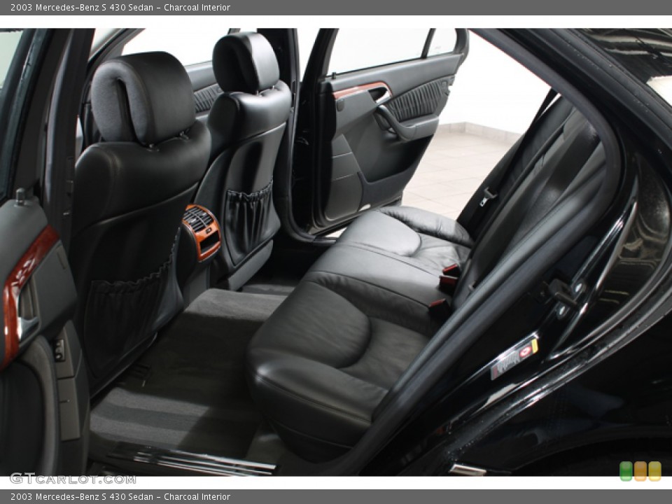 Charcoal Interior Rear Seat for the 2003 Mercedes-Benz S 430 Sedan #79562584