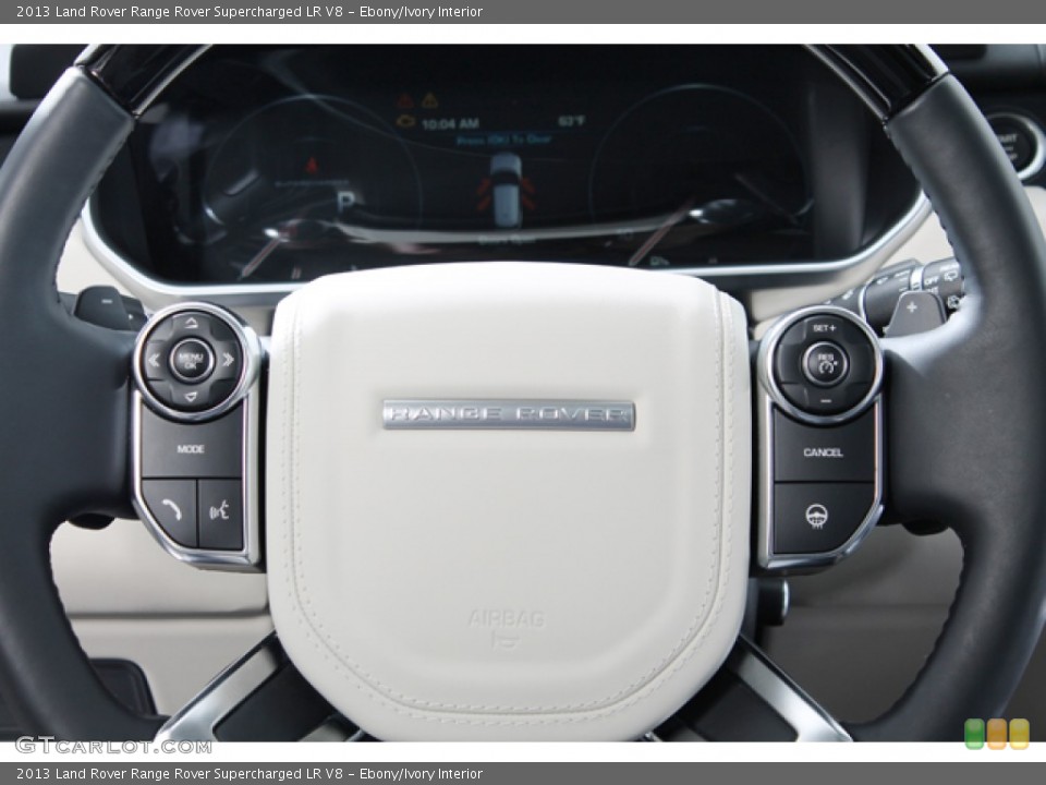 Ebony/Ivory Interior Steering Wheel for the 2013 Land Rover Range Rover Supercharged LR V8 #79562915