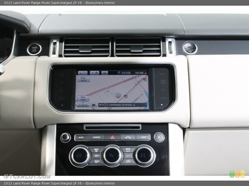 Ebony/Ivory Interior Navigation for the 2013 Land Rover Range Rover Supercharged LR V8 #79562955