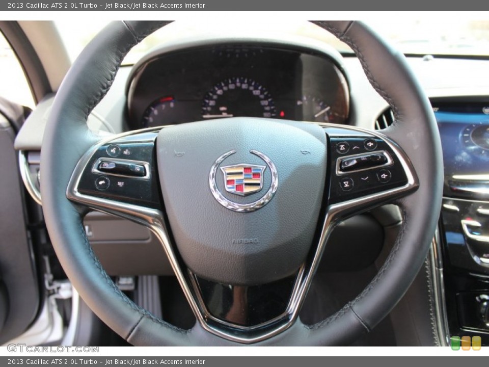Jet Black/Jet Black Accents Interior Steering Wheel for the 2013 Cadillac ATS 2.0L Turbo #79563226