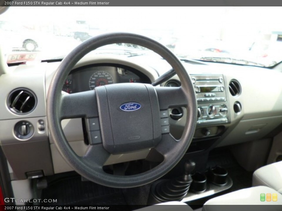 Medium Flint Interior Steering Wheel for the 2007 Ford F150 STX Regular Cab 4x4 #79567052