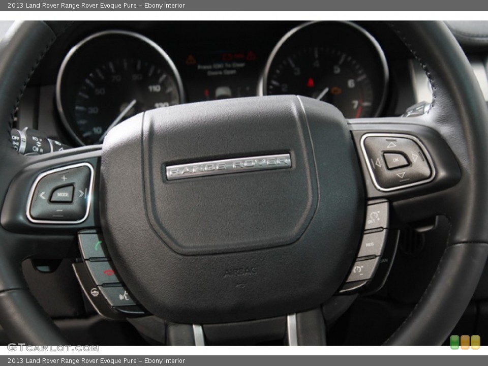 Ebony Interior Controls for the 2013 Land Rover Range Rover Evoque Pure #79567333