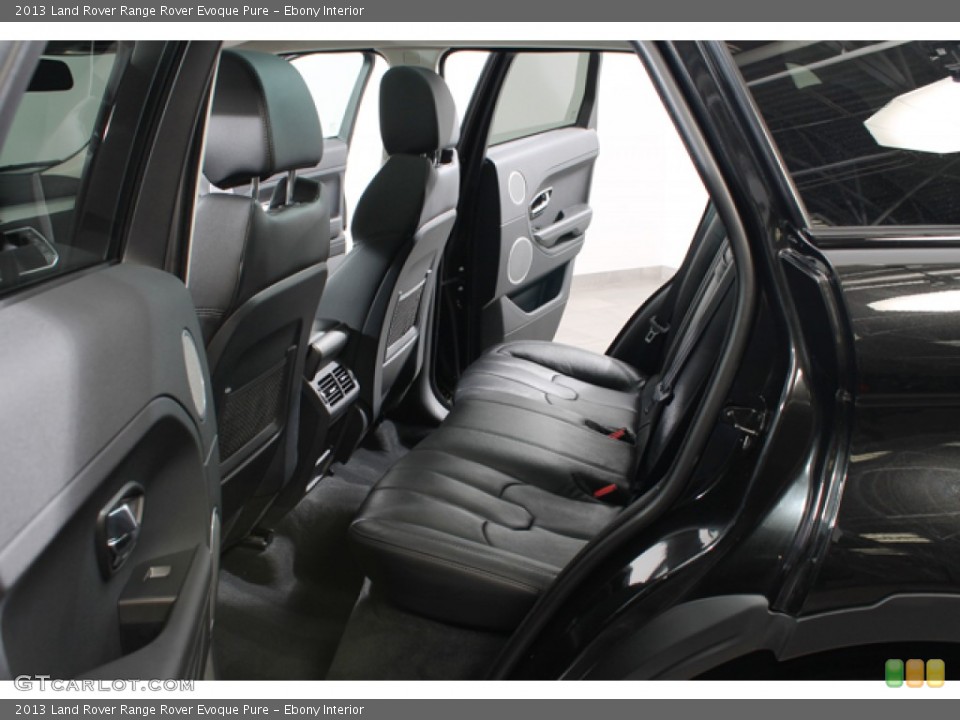 Ebony Interior Rear Seat for the 2013 Land Rover Range Rover Evoque Pure #79567435