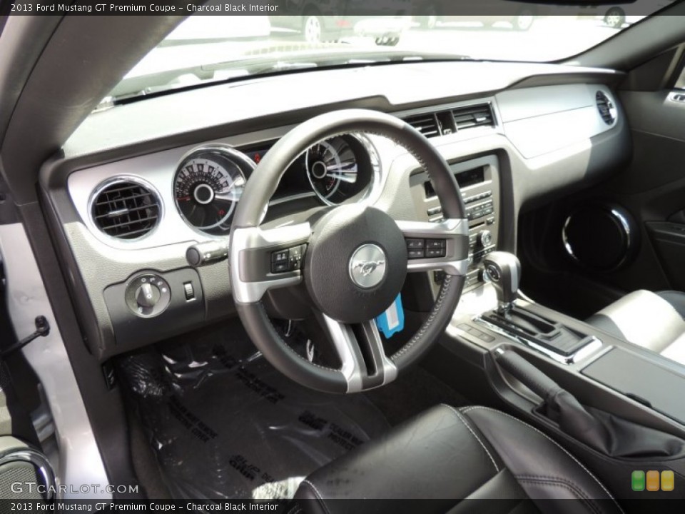 Charcoal Black Interior Prime Interior for the 2013 Ford Mustang GT Premium Coupe #79568305