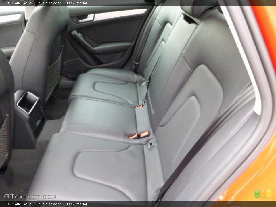 Black Interior Rear Seat for the 2013 Audi A4 2.0T quattro Sedan #79570215