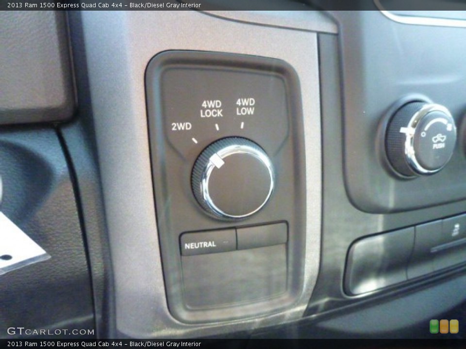 Black/Diesel Gray Interior Controls for the 2013 Ram 1500 Express Quad Cab 4x4 #79570321