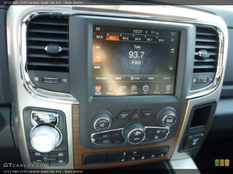 Black Interior Controls for the 2013 Ram 1500 Laramie Quad Cab 4x4 #79570717