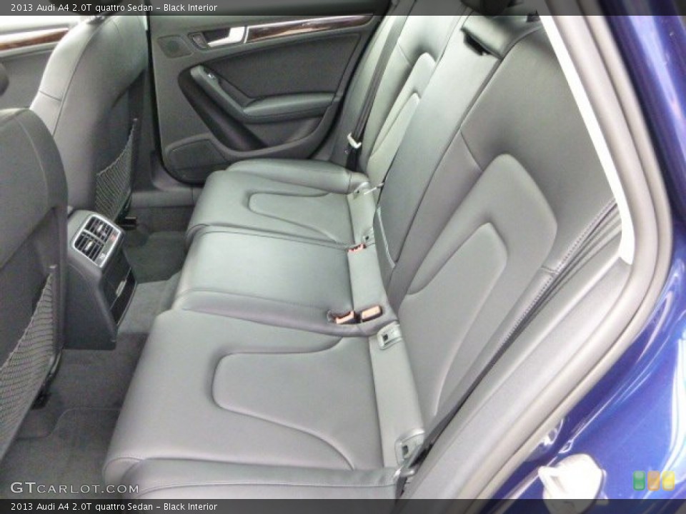 Black Interior Rear Seat for the 2013 Audi A4 2.0T quattro Sedan #79570783
