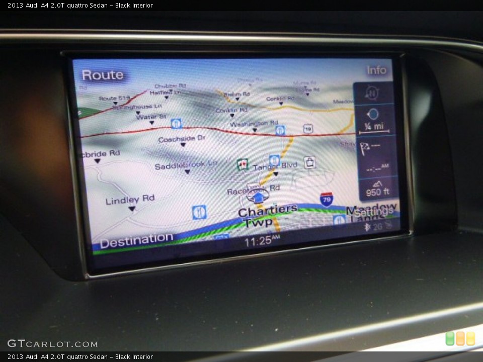 Black Interior Navigation for the 2013 Audi A4 2.0T quattro Sedan #79570896