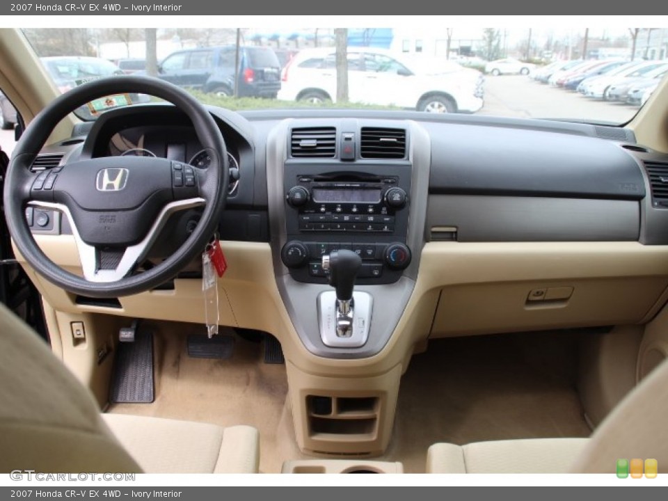 Ivory Interior Dashboard for the 2007 Honda CR-V EX 4WD #79572110