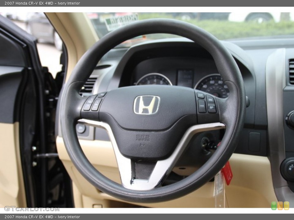 Ivory Interior Steering Wheel for the 2007 Honda CR-V EX 4WD #79572154