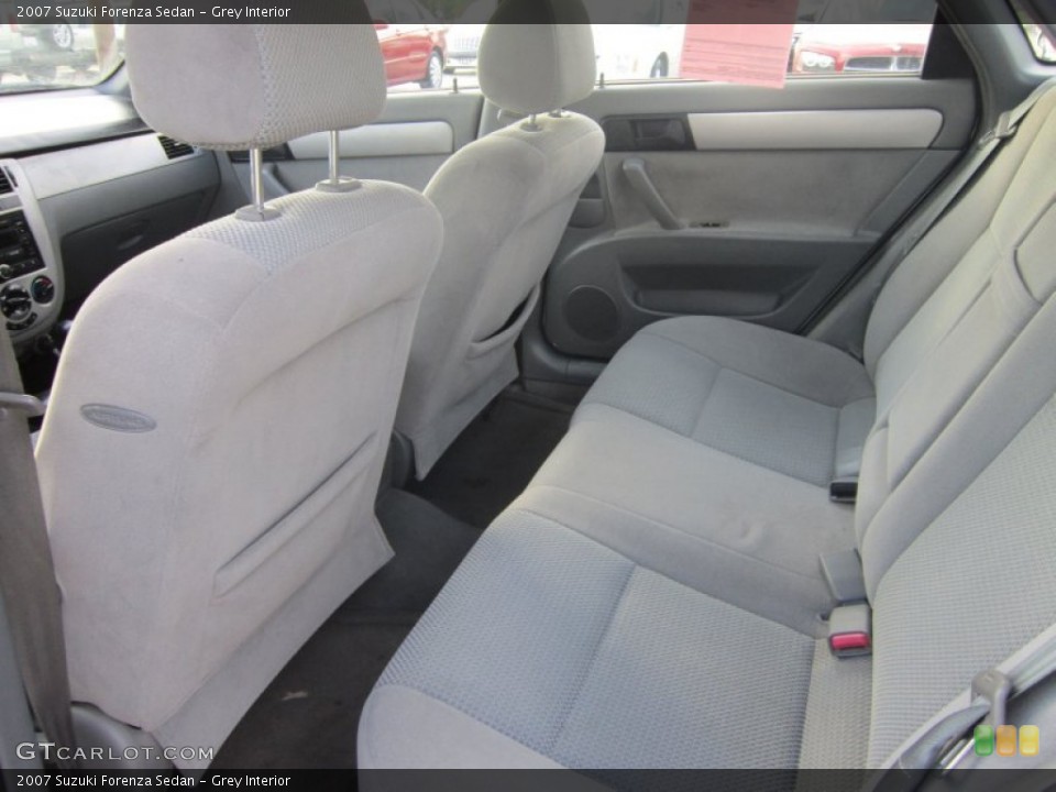 Grey Interior Rear Seat for the 2007 Suzuki Forenza Sedan #79572385